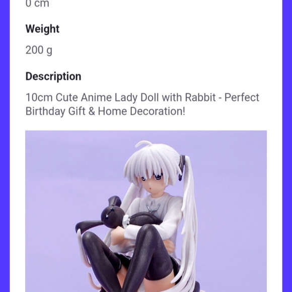 HOLD THE RABBIT DOME GIRL - Picture 3 of 5